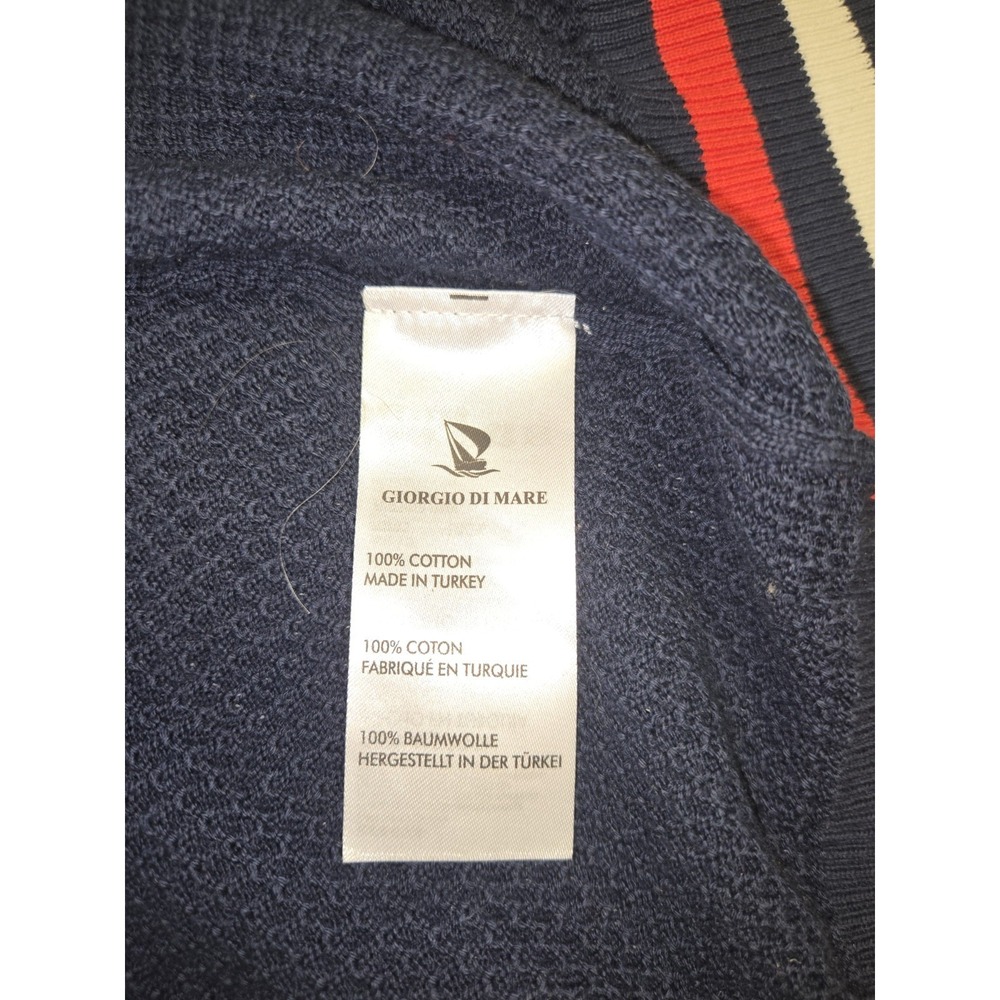 Giorgio Di Mare Men's Yachting Collection Full Zip Sweater Size 2XL Navy NWT - Picture 5 of 14